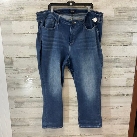 Jeans Straight By Not Your Daughters Jeans In Blue Denim, Size: 26