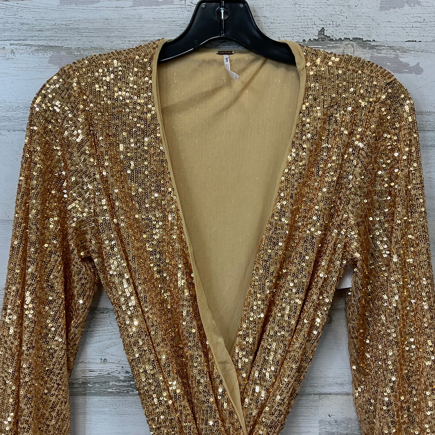 Romper By Free People In Gold, Size: Xs