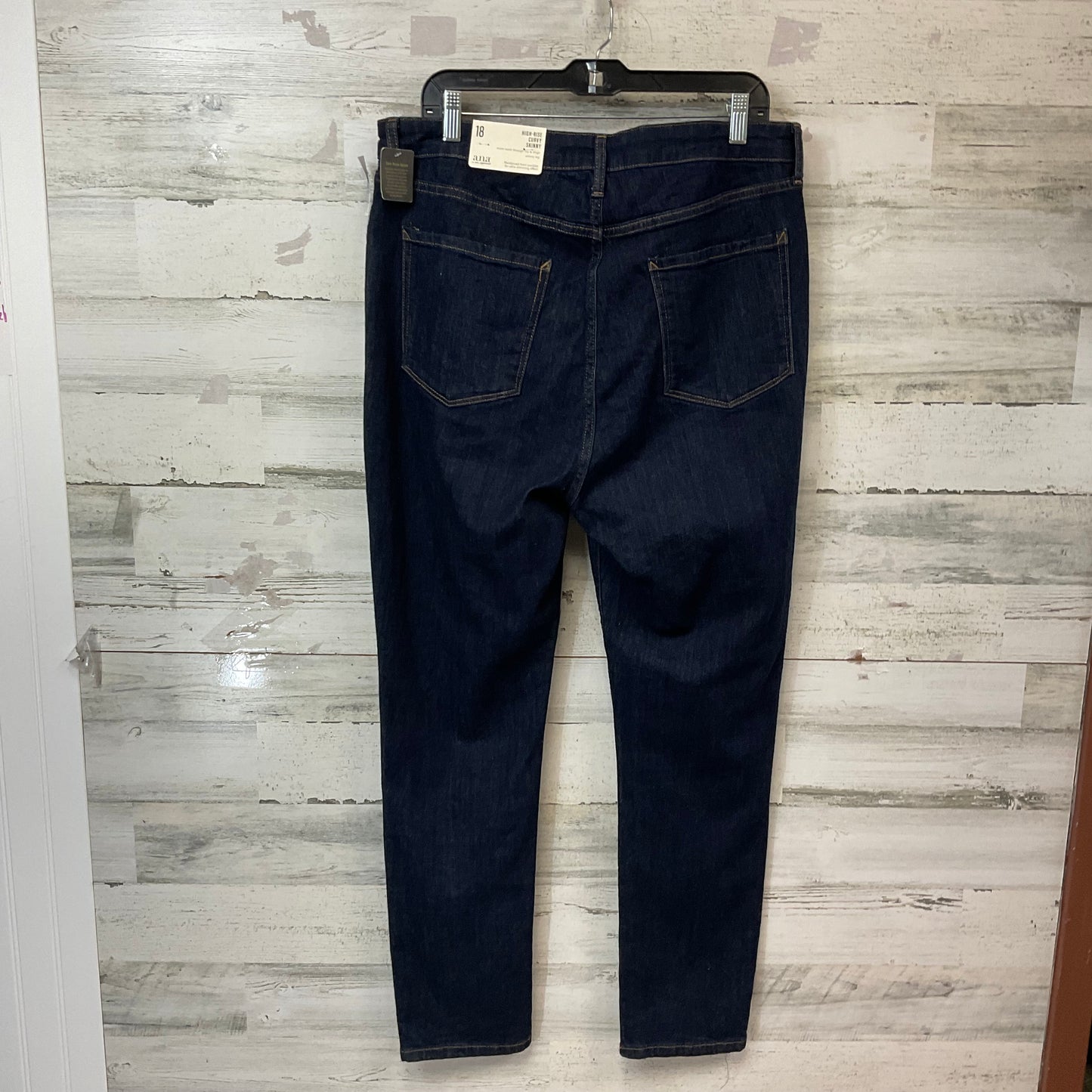 Jeans Skinny By Ana In Blue Denim, Size: 18