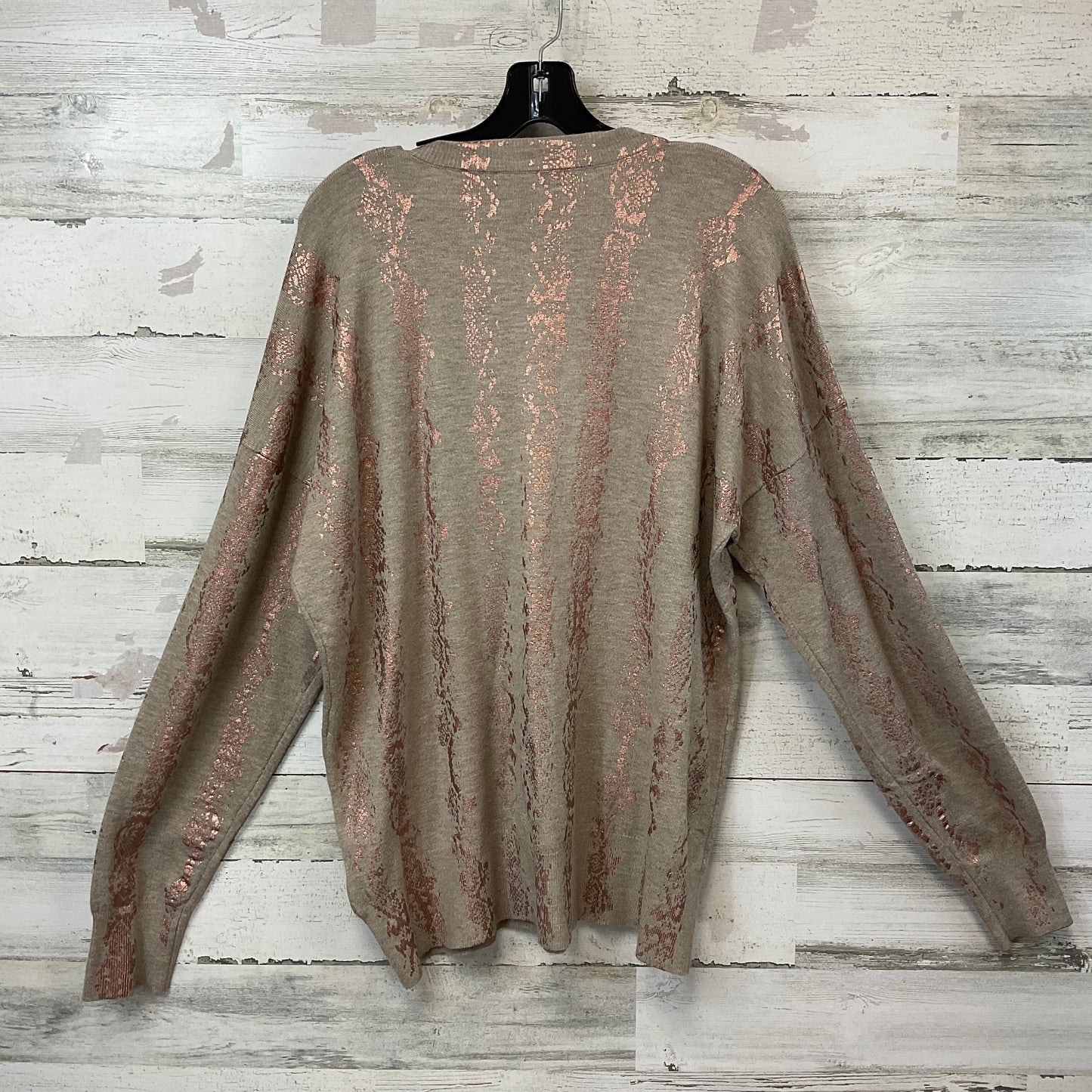 Sweater By Charlie B In Tan, Size: Xl