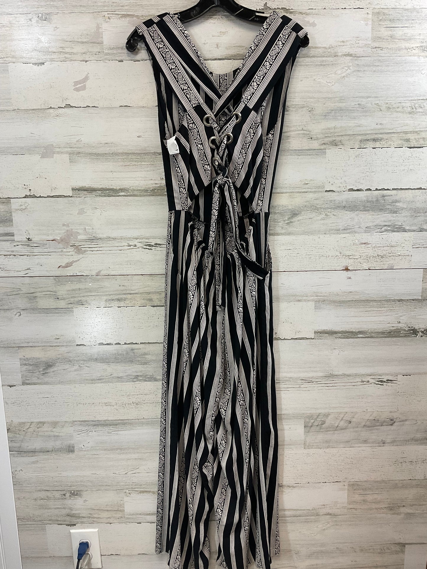 Jumpsuit By Angie In Black & Cream, Size: M