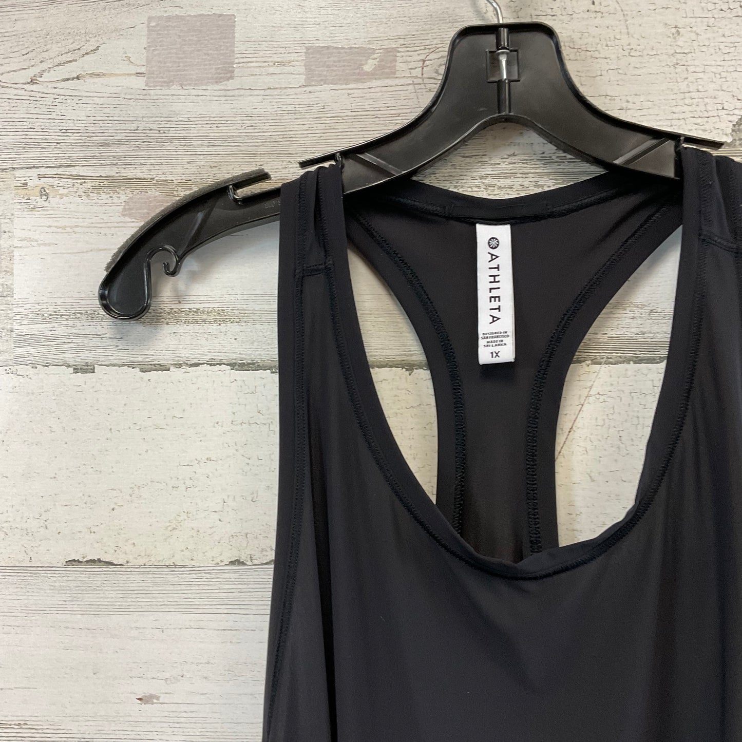 Athletic Tank Top By Athleta In Black, Size: 1x