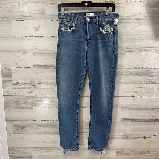 Jeans Skinny By Agolde In Blue Denim, Size: 4