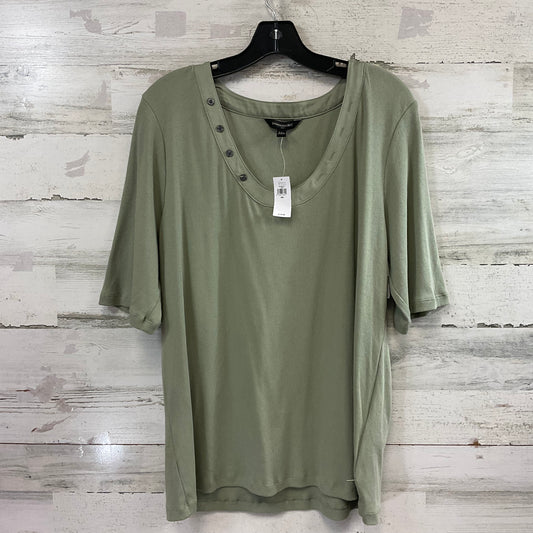 Top Short Sleeve Basic By Banana Republic In Green, Size: Xxl