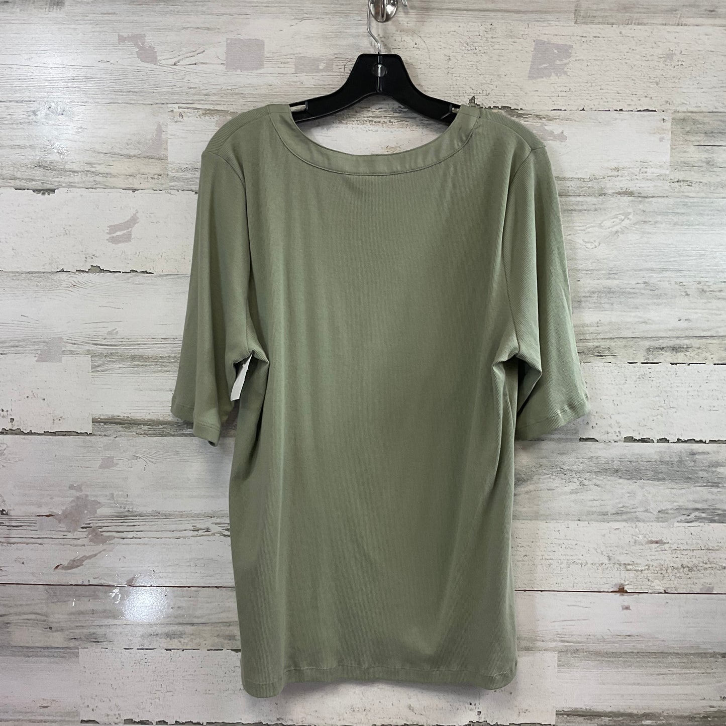 Top Short Sleeve Basic By Banana Republic In Green, Size: Xxl