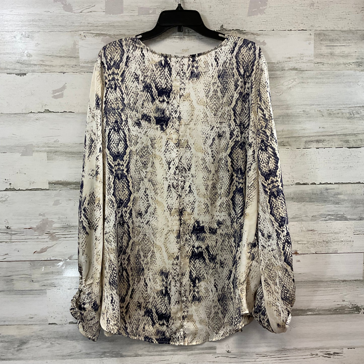 Top Long Sleeve By Hayden La In Tan, Size: 3x