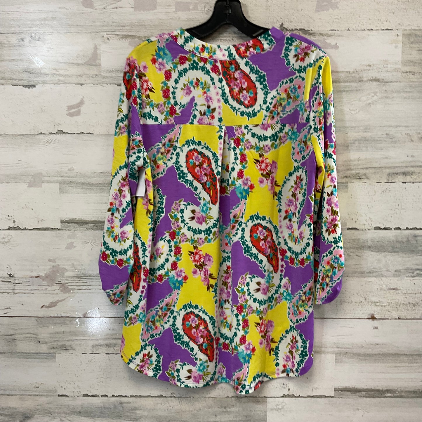 Top 3/4 Sleeve By DEAR SCARLETT In Purple, Size: M