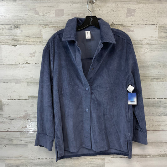 Jacket Shirt By Abound In Blue, Size: Xs