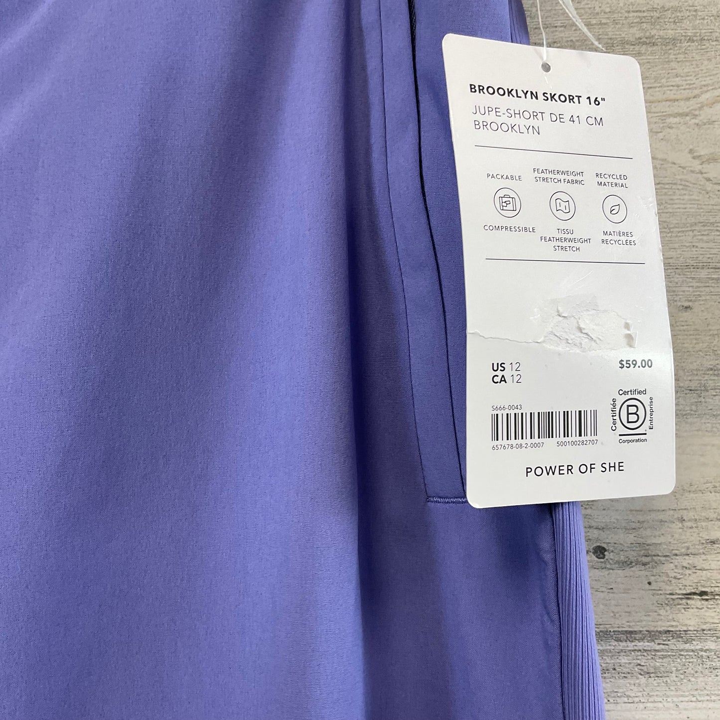 Athletic Skirt By Athleta In Purple, Size: L