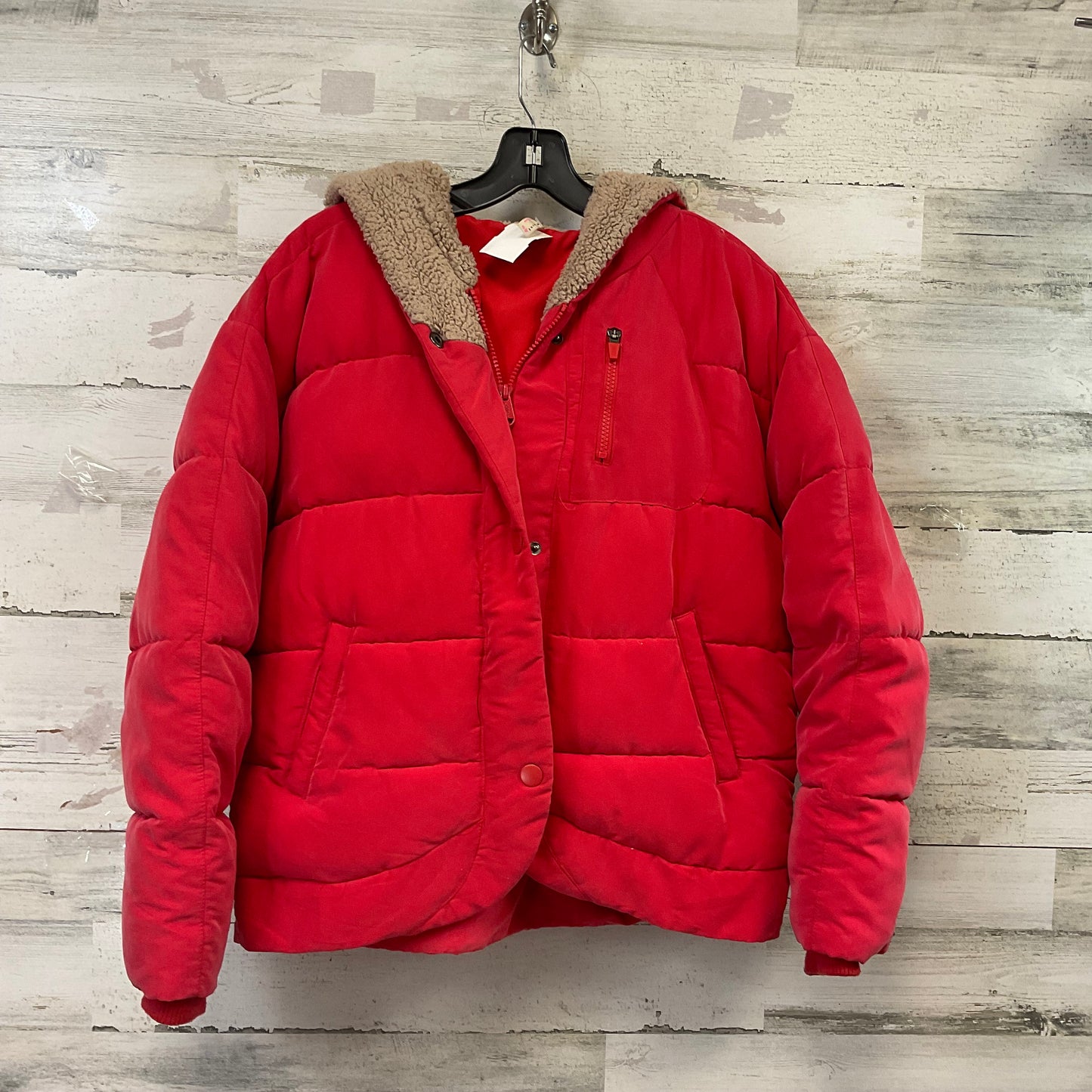 Coat Puffer & Quilted By Free People In Red, Size: Xs