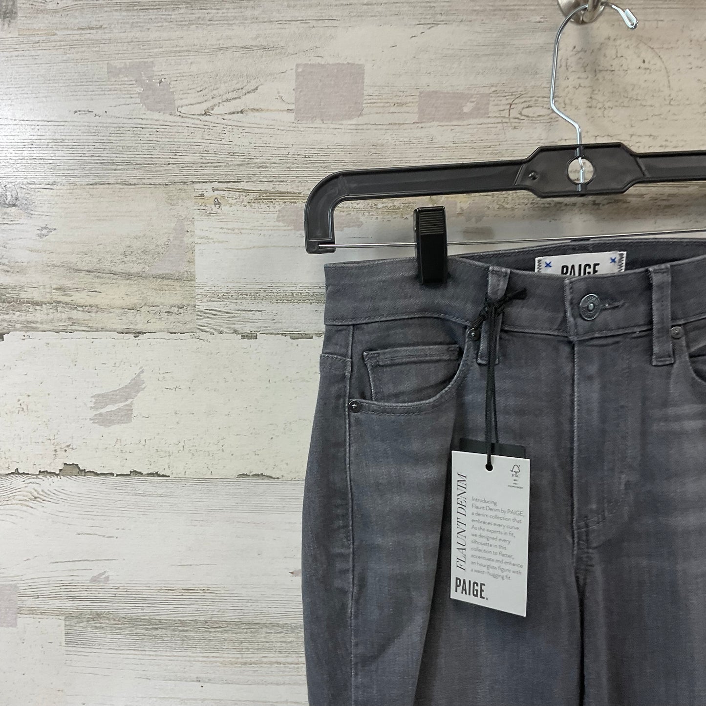 Jeans Skinny By Paige In Grey Denim, Size: 00