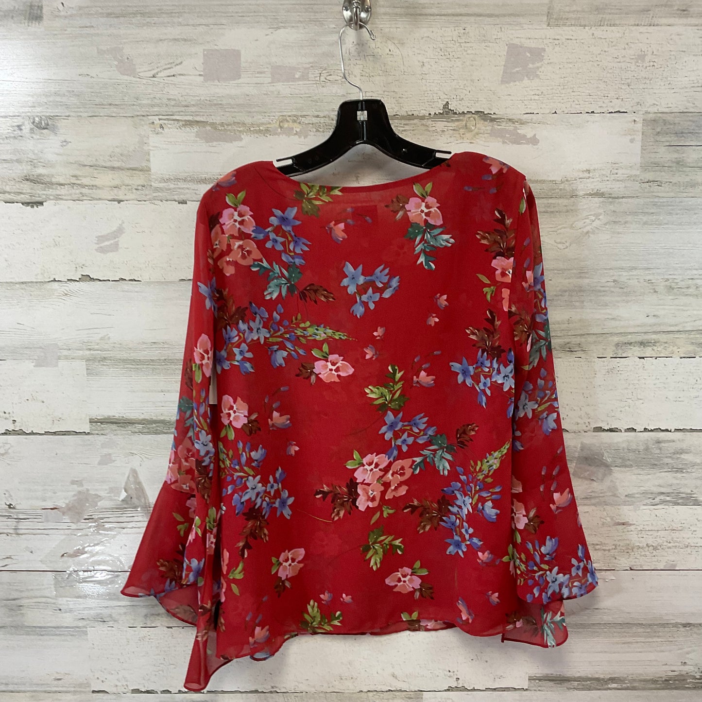 Top Long Sleeve By Cabi In Red, Size: S