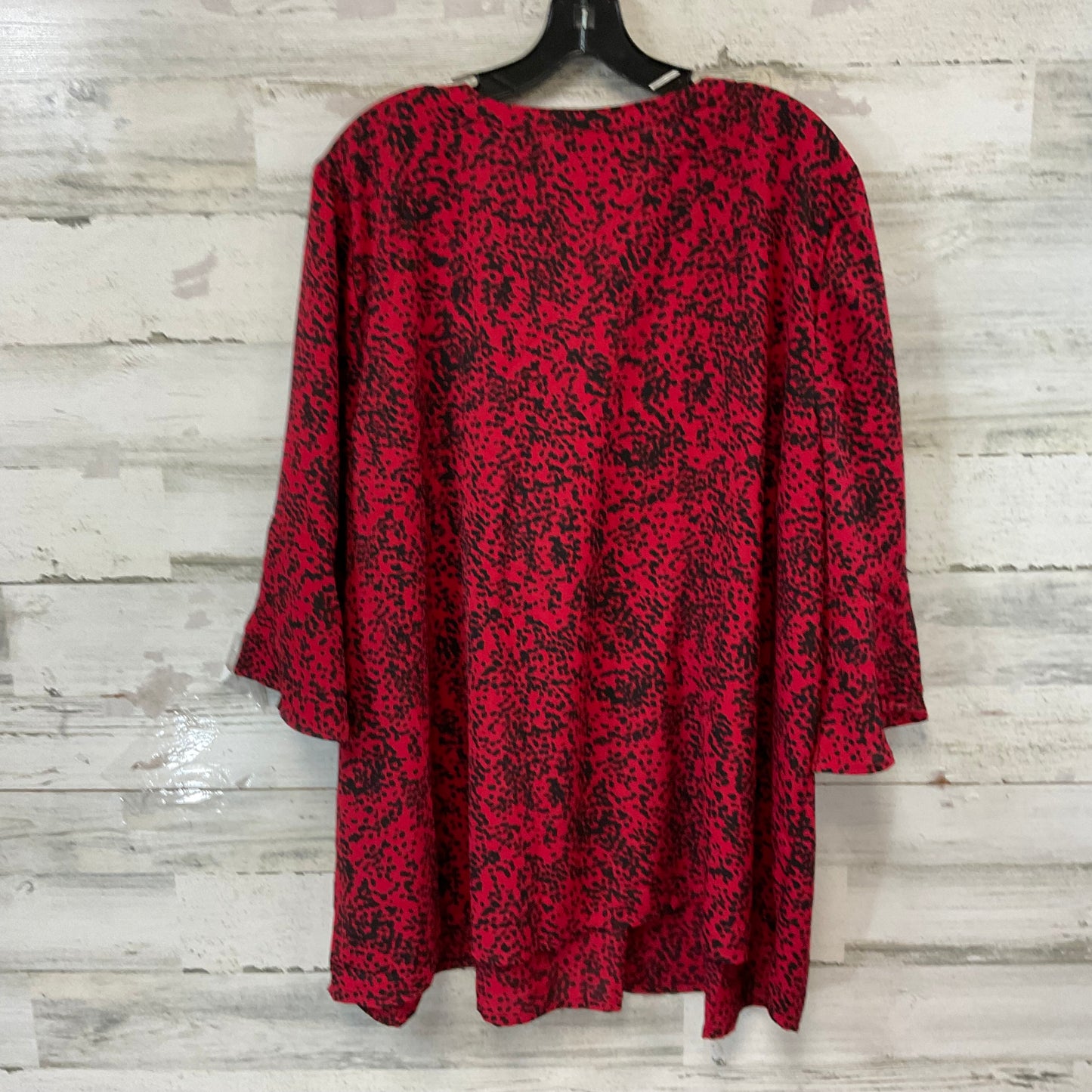 Top Short Sleeve By Catherines In Red, Size: 2x