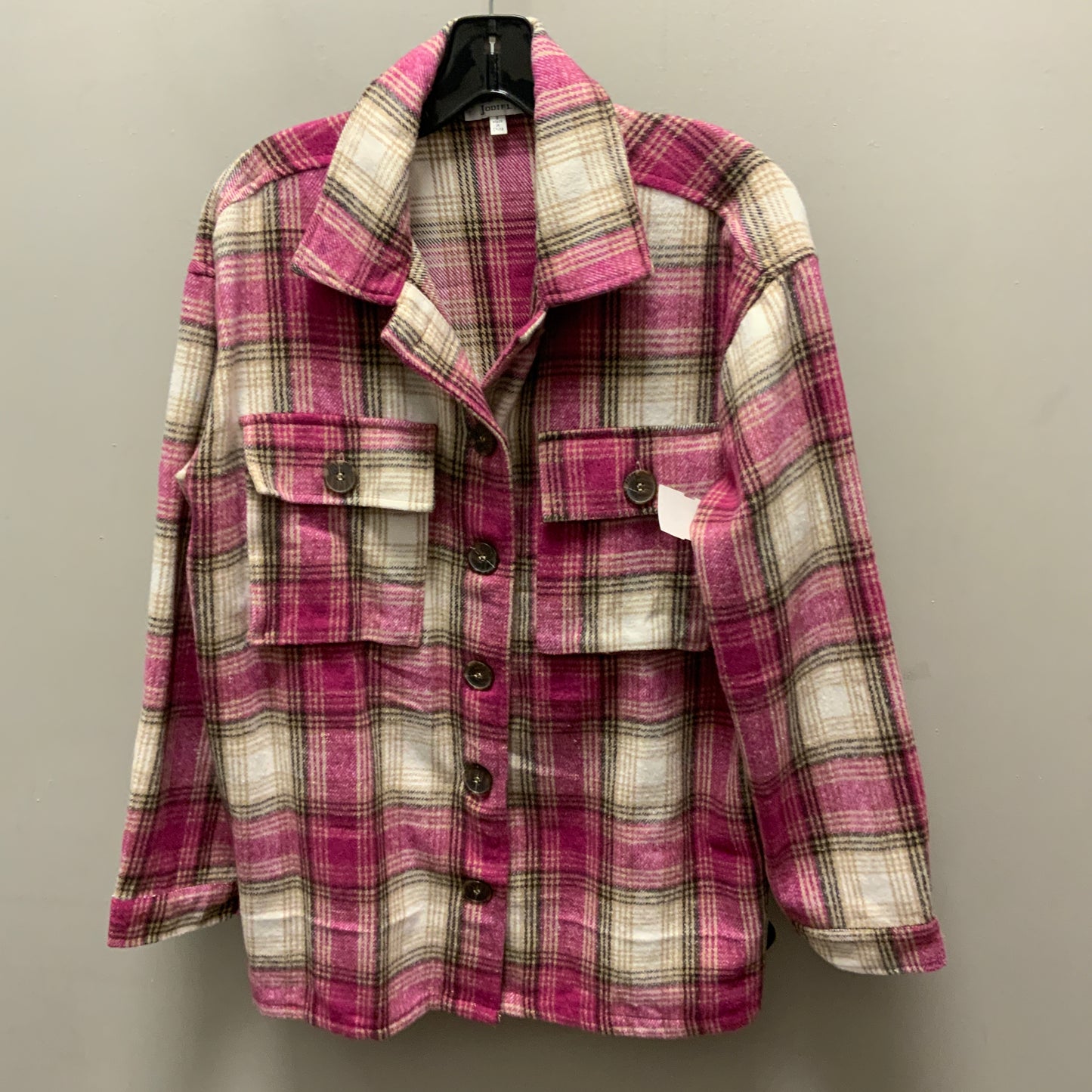 Jacket Shirt By Jodifl In Pink, Size: S