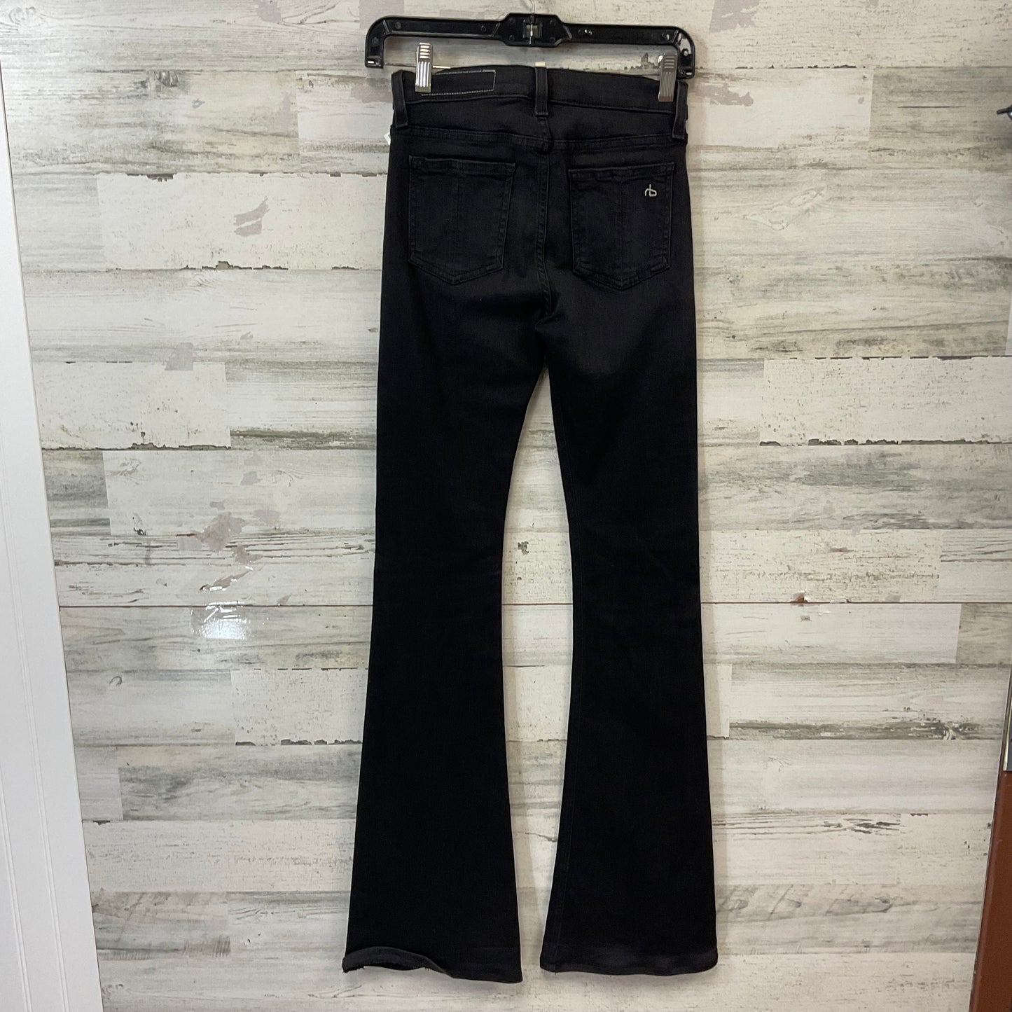 Jeans Flared By Rag & Bones Jeans In Black Denim, Size: 2