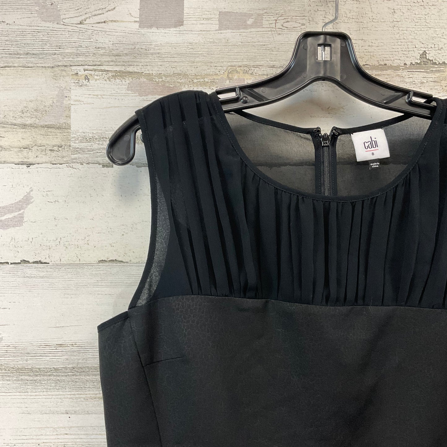 Top Sleeveless By Cabi In Black, Size: S