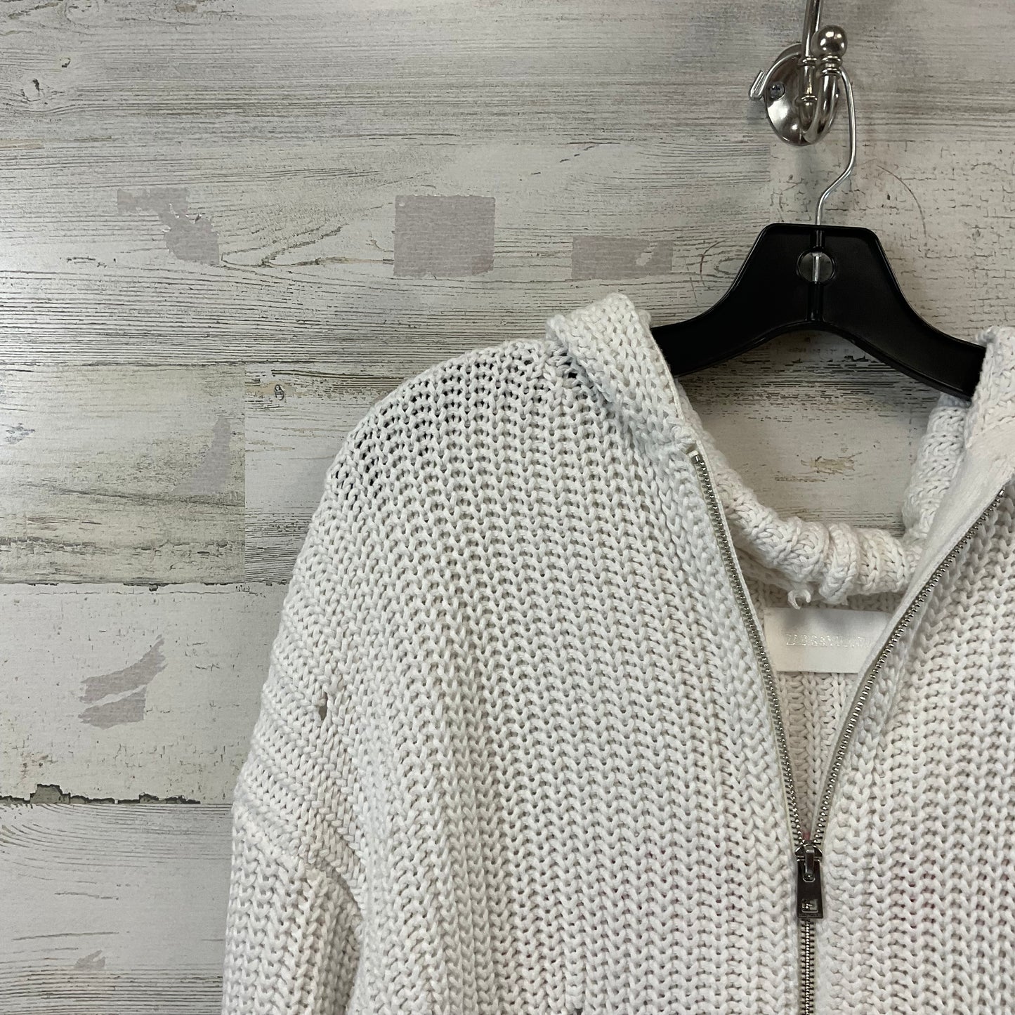 Sweater Cardigan Designer By Zadig And Voltaire In White, Size: Xs/ S