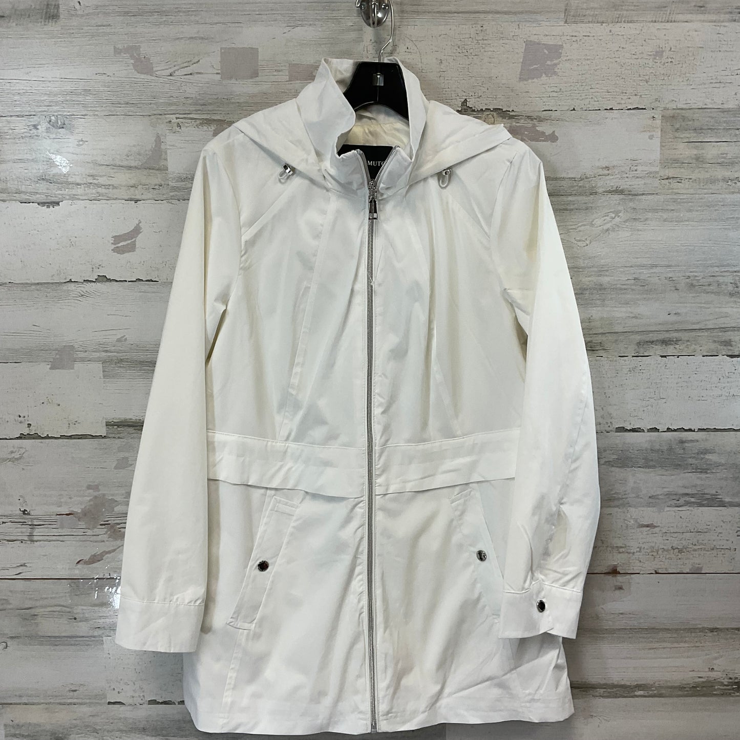 Jacket Windbreaker By Vince Camuto In White, Size: S