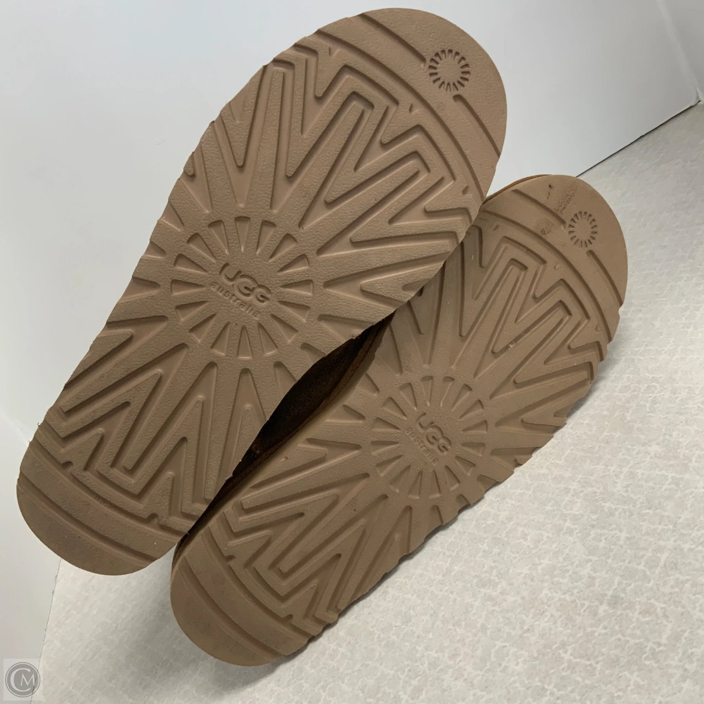 Boots Mid-calf Flats By Ugg In Tan, Size: 9