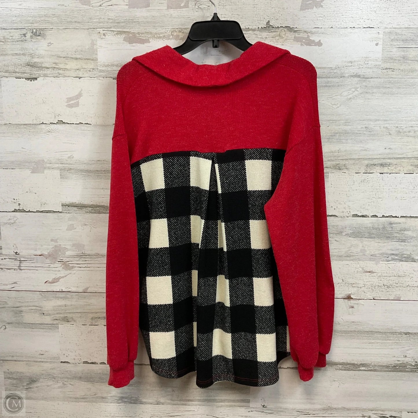 Top Long Sleeve By White Birch In Red, Size: M