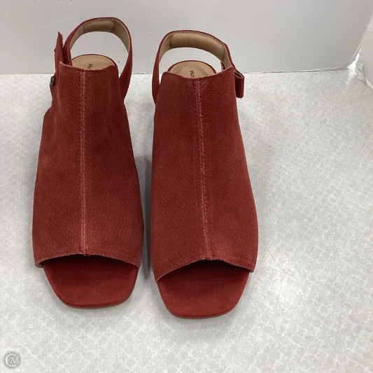 Sandals Heels Block By Hush Puppies In Orange, Size: 9.5