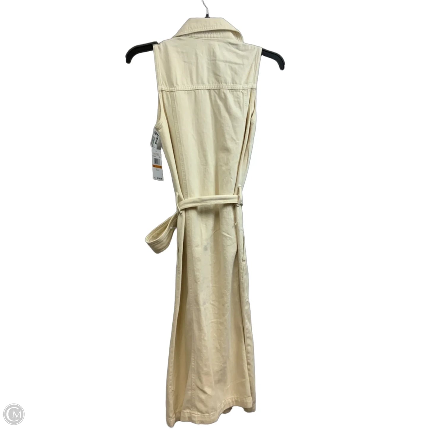 Dress Casual Midi By Michael By Michael Kors In Cream Denim, Size: S