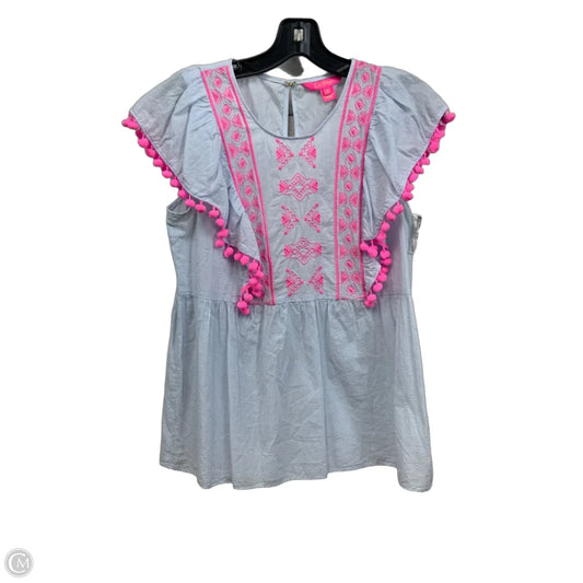 Top Sleeveless By Lilly Pulitzer In Blue & Pink, Size: Xs