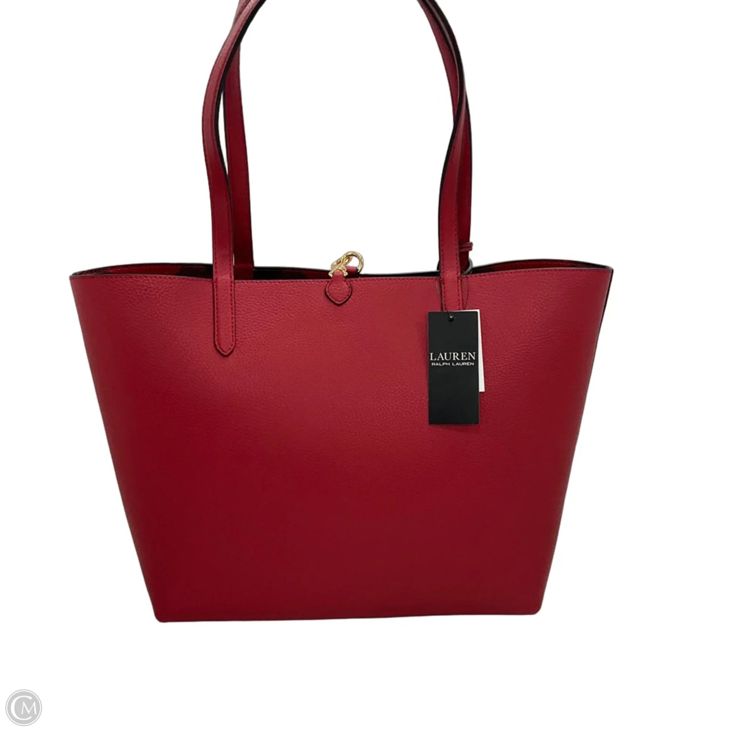 Handbag Leather By Lauren By Ralph Lauren, Size: Large