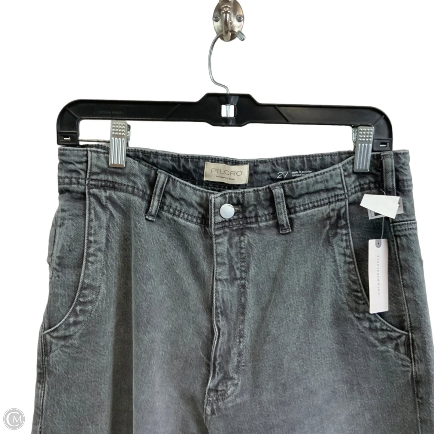 Jeans Wide Leg By Pilcro In Grey Denim, Size: 4