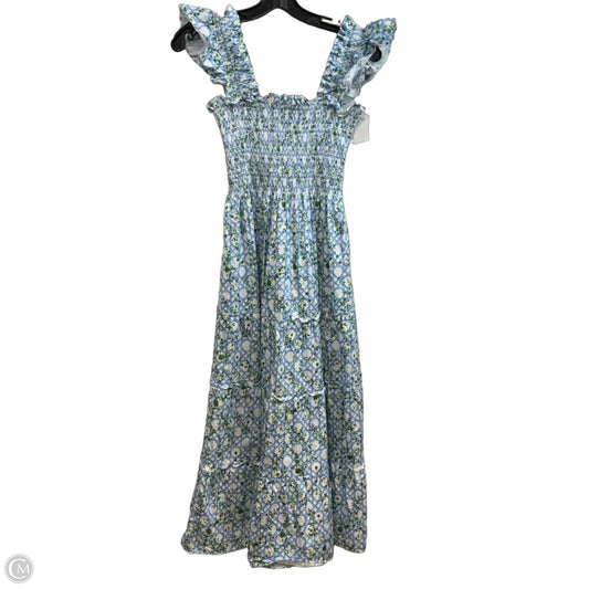 Dress Casual Midi By HILL HOUSE In Blue, Size: Xs