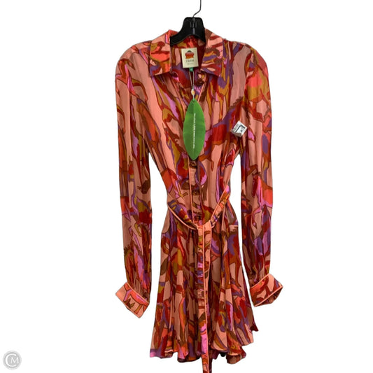 Dress Casual Short By Farm Rio In Orange, Size: Xs