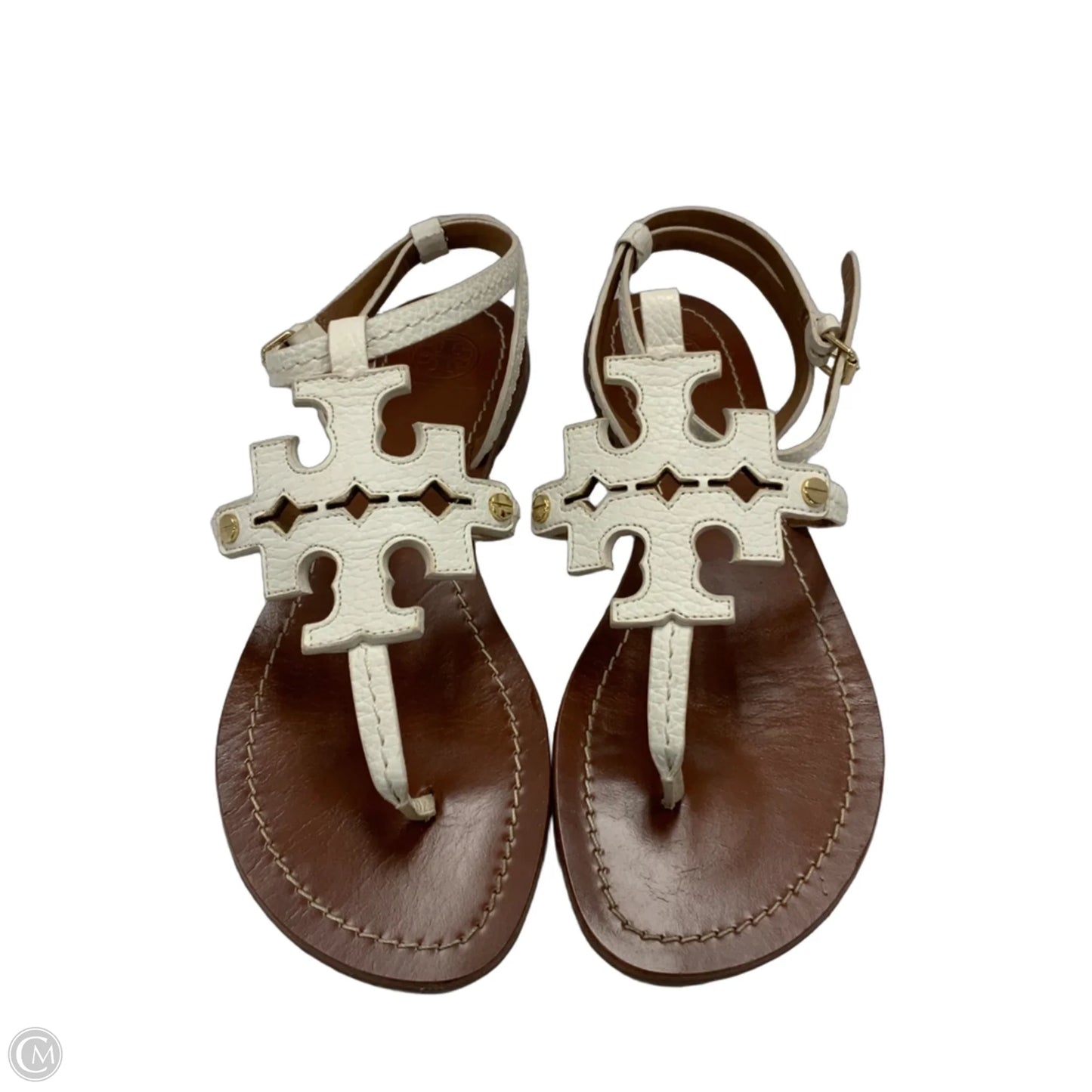 Sandals Designer By Tory Burch In White, Size: 8.5