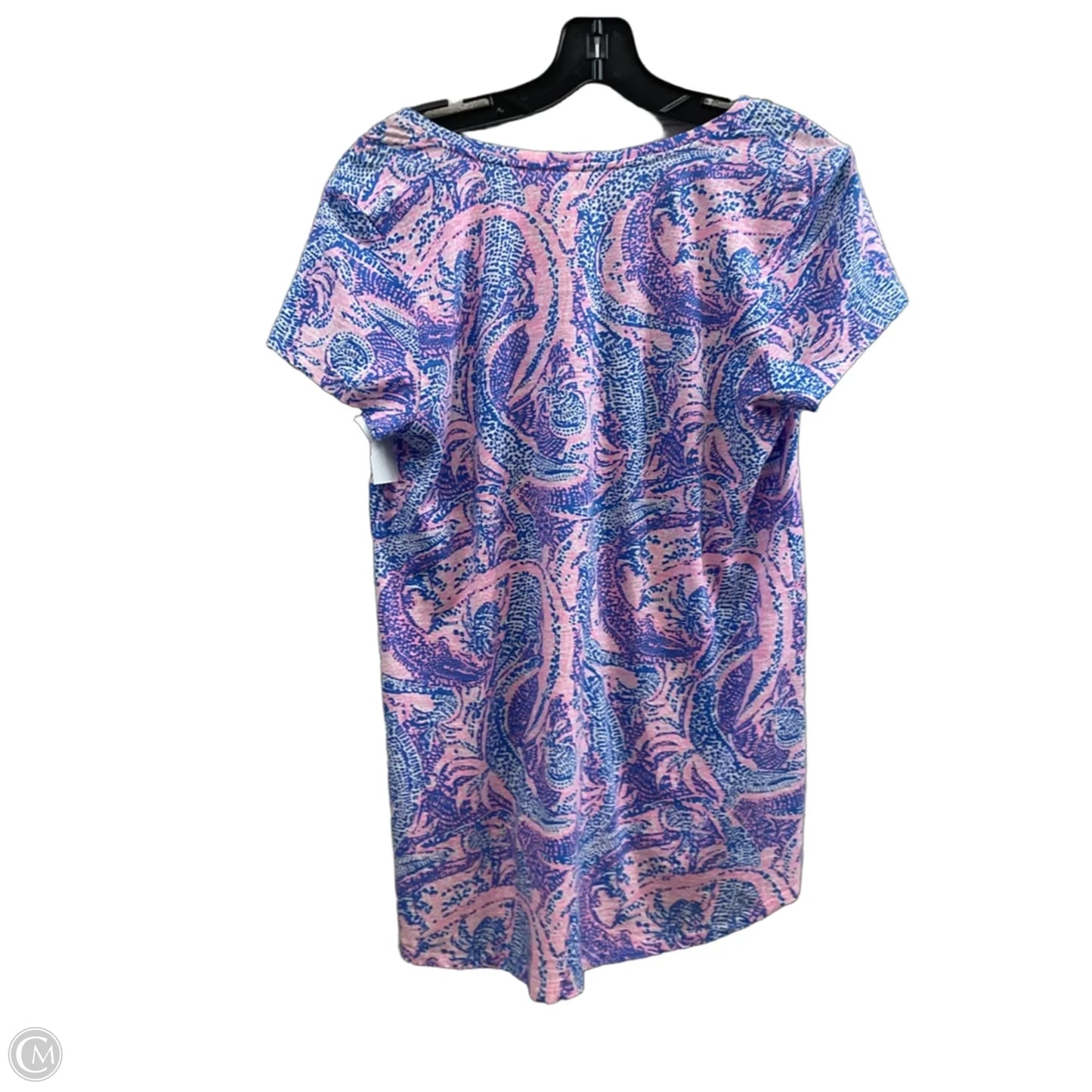 Top Short Sleeve By Lilly Pulitzer In Blue, Size: M