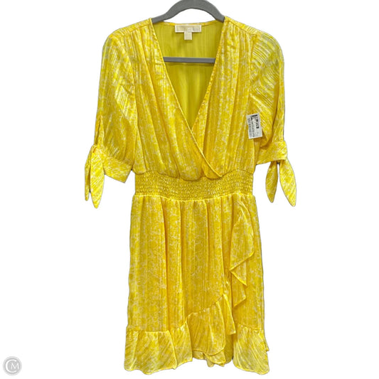Dress Casual Short By Michael By Michael Kors In Yellow, Size: Xs