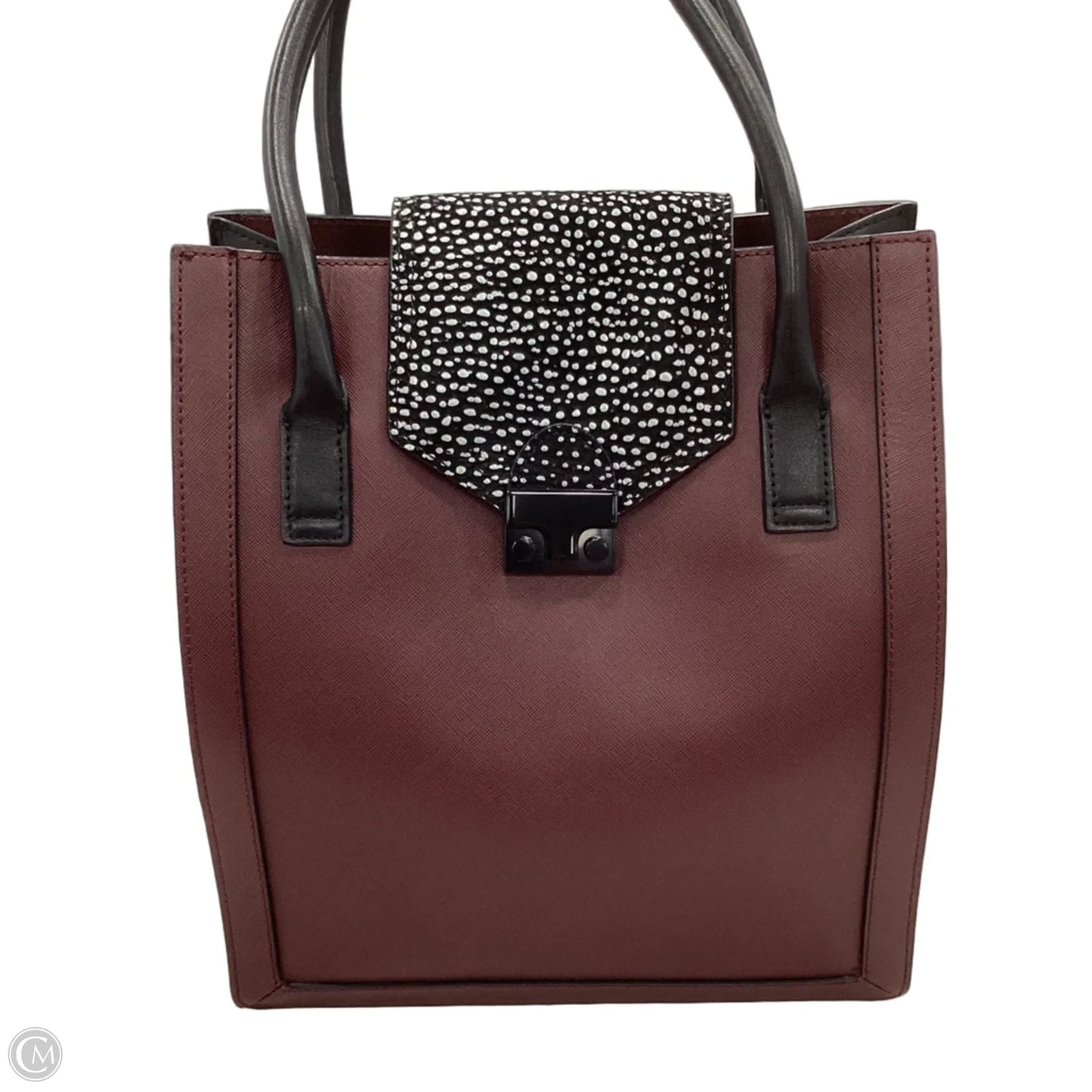 Handbag Leather By Loeffler Randall, Size: Medium