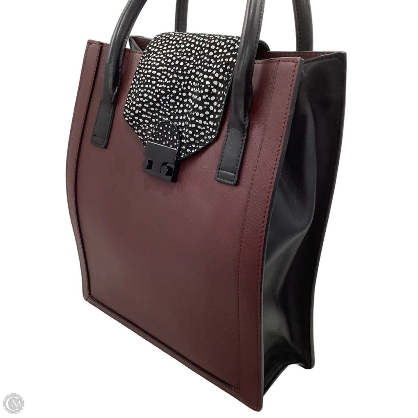 Handbag Leather By Loeffler Randall, Size: Medium