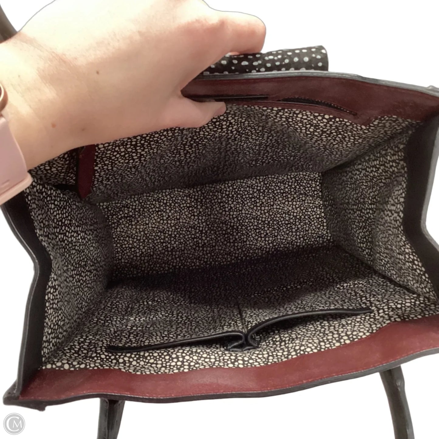 Handbag Leather By Loeffler Randall, Size: Medium