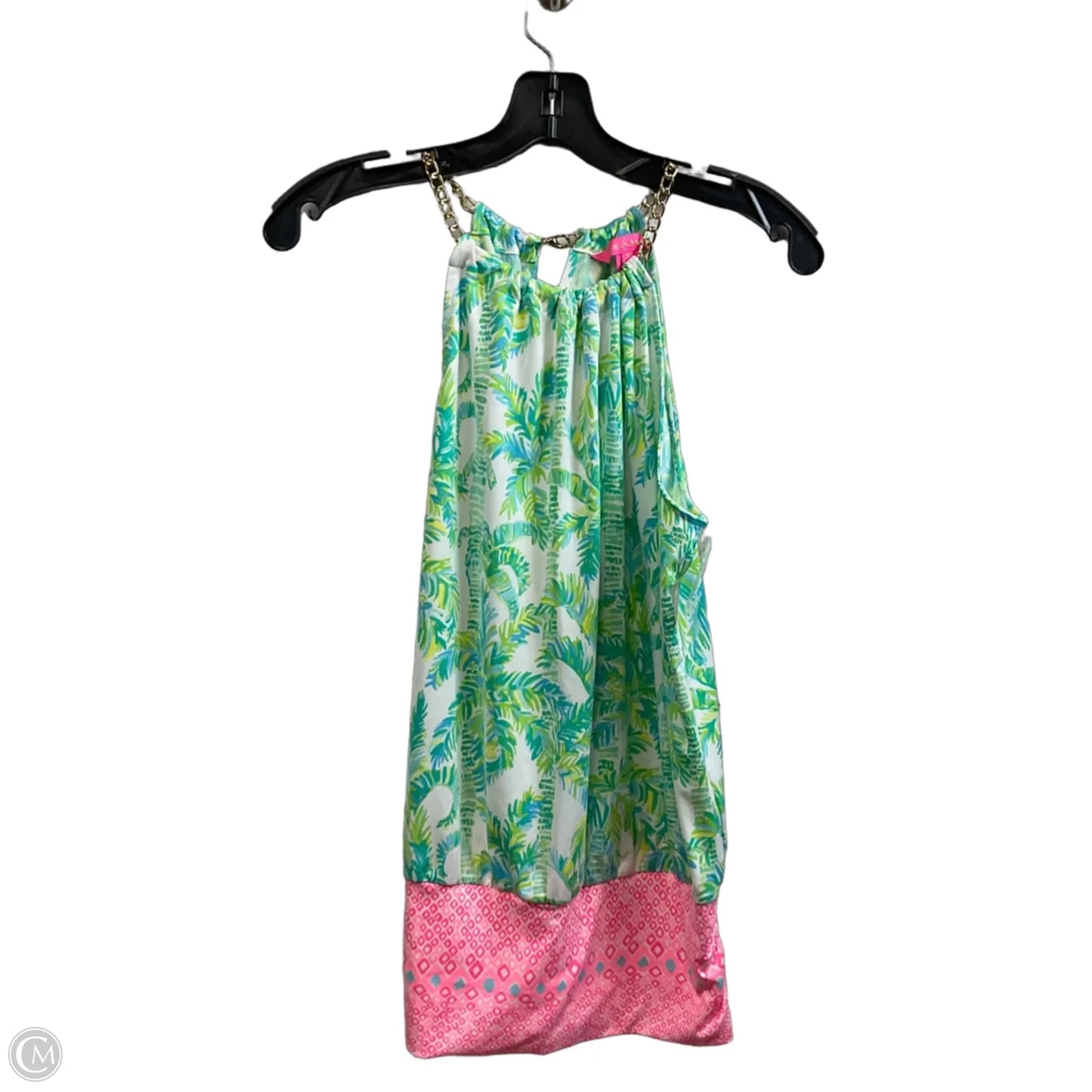 Top Sleeveless By Lilly Pulitzer In Green, Size: S