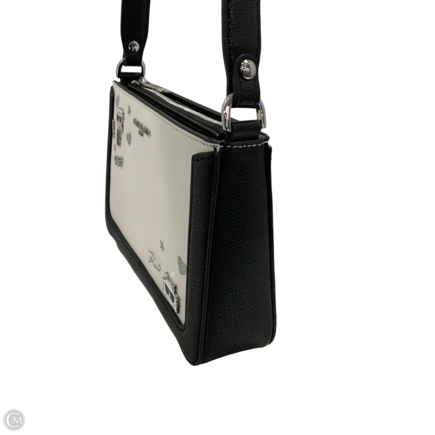 Handbag Leather By Karl Lagerfeld, Size: Small