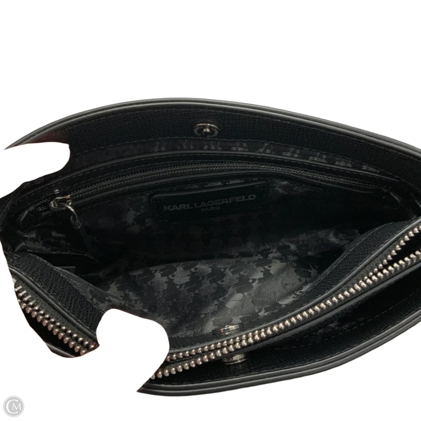 Handbag Leather By Karl Lagerfeld, Size: Small