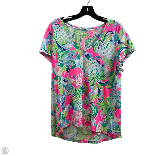 Top Short Sleeve By Lilly Pulitzer In Pink, Size: M