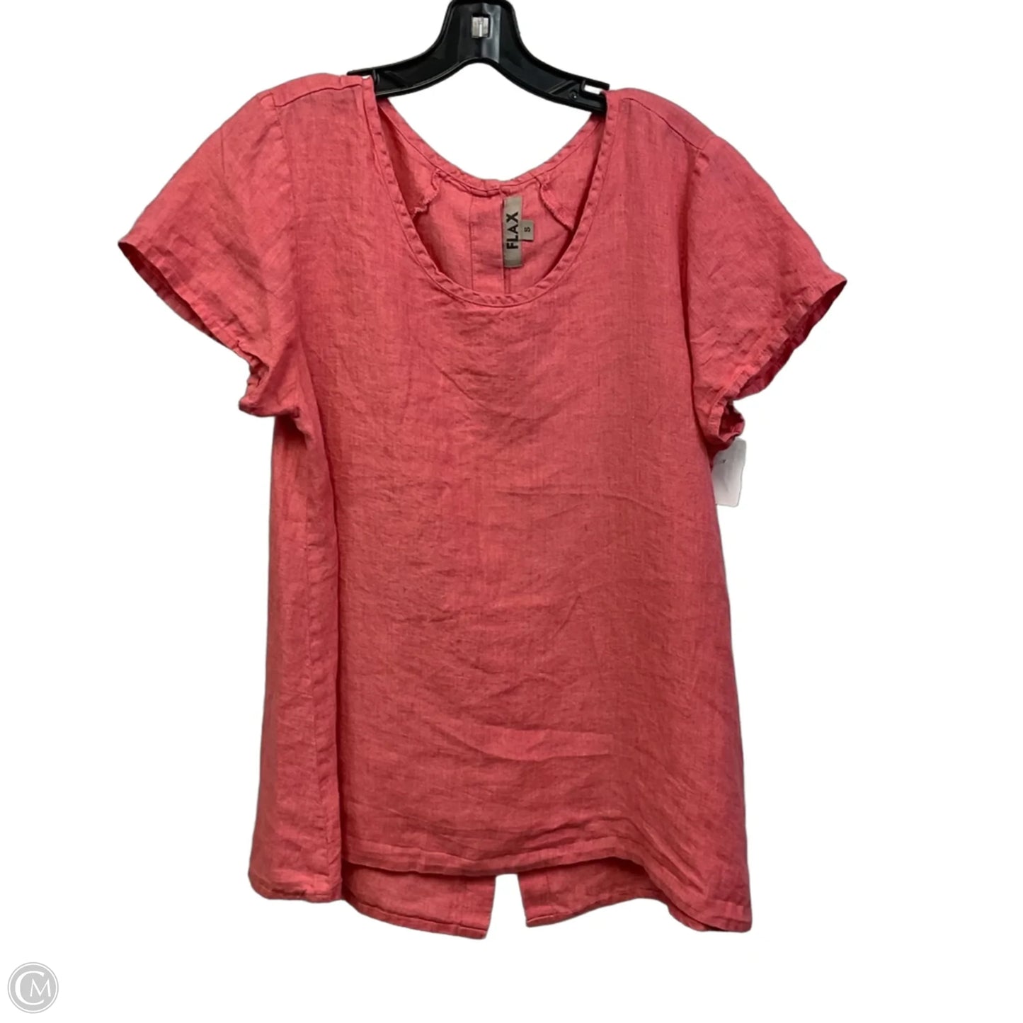 Blouse Short Sleeve By Flax In Red, Size: S