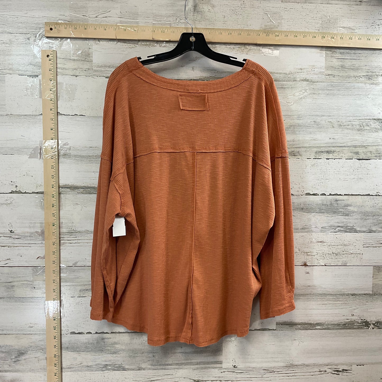 Top Long Sleeve By Pol In Orange, Size: M