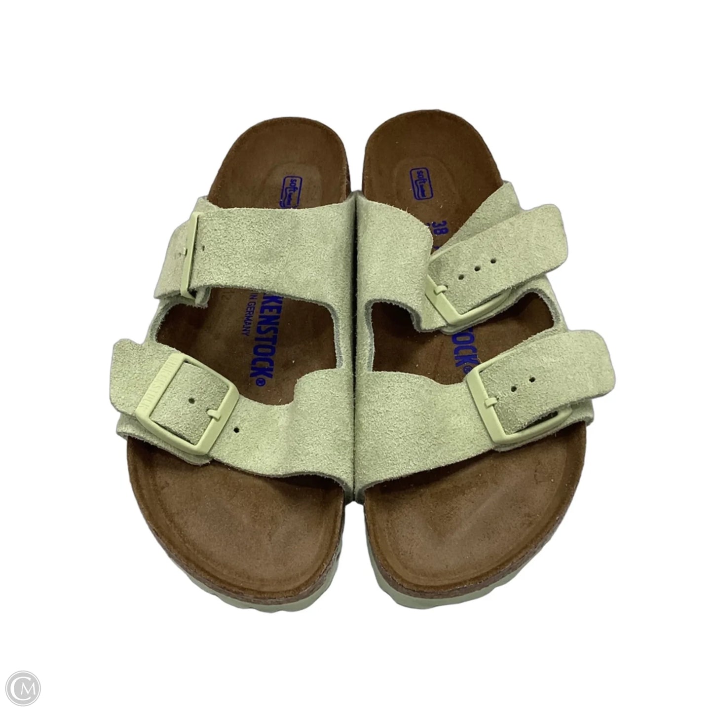 Sandals Flats By Birkenstock In Green, Size: 7