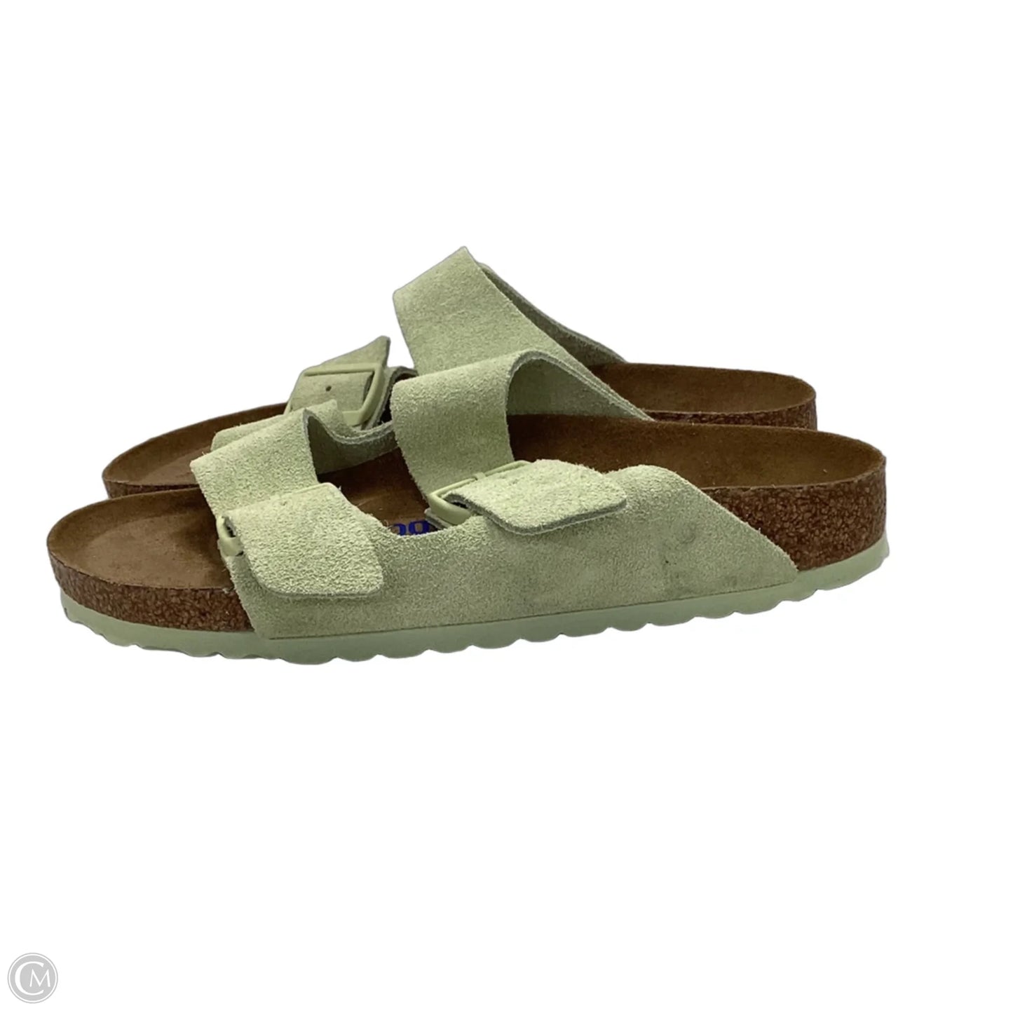 Sandals Flats By Birkenstock In Green, Size: 7