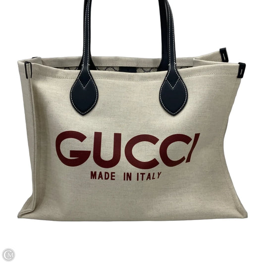 Tote Luxury Designer By Gucci, Size: Large