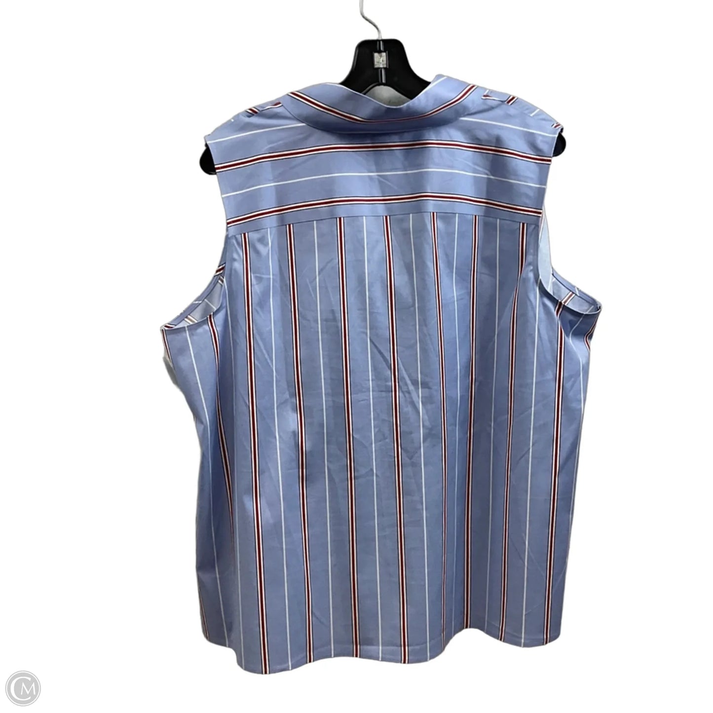 Blouse Sleeveless By Talbots In Blue, Size: 2x petite