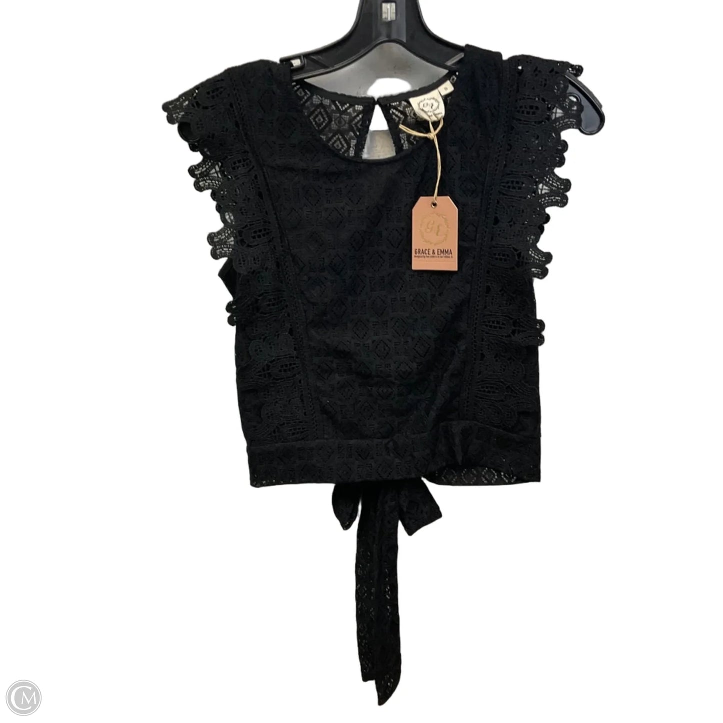 Blouse Sleeveless By GRACE & EMMA In Black, Size: S