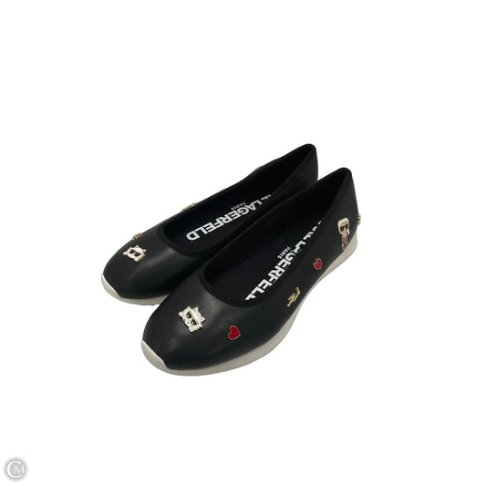 Shoes Flats By Karl Lagerfeld In Black, Size: 11