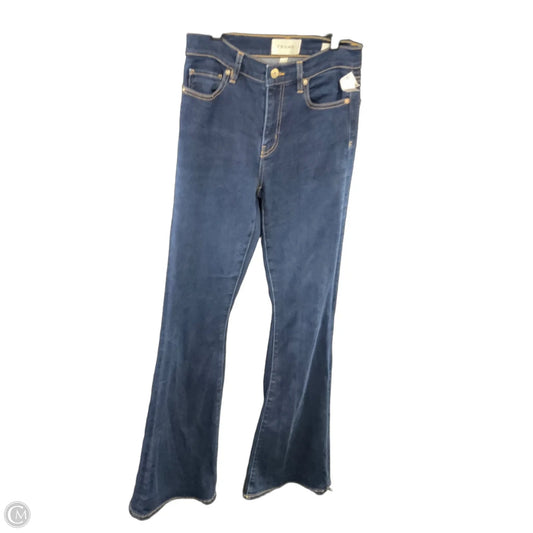 Jeans Flared By Frame In Blue Denim, Size: 2